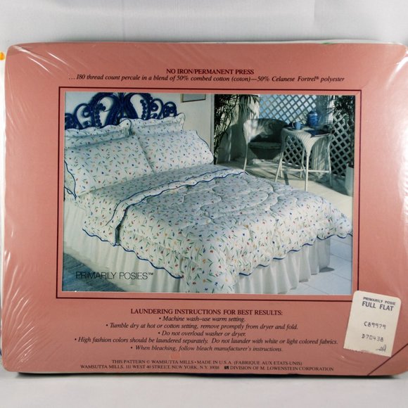 Wamsutta Mills Double Flat Sheet 180 Thread Count - Picture 6 of 12